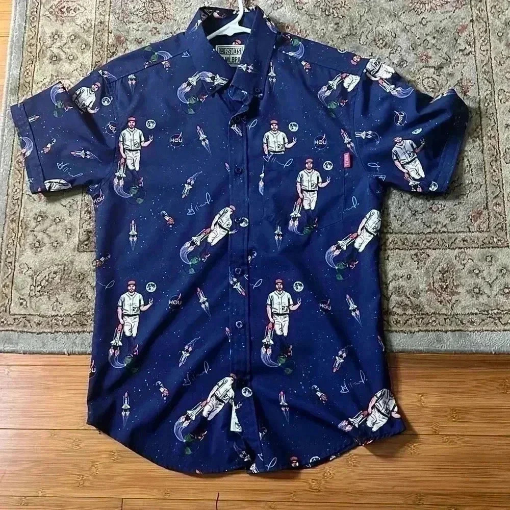 RSVLTS HOU Astros Altuve MLBPA Kunuflex Shirt L